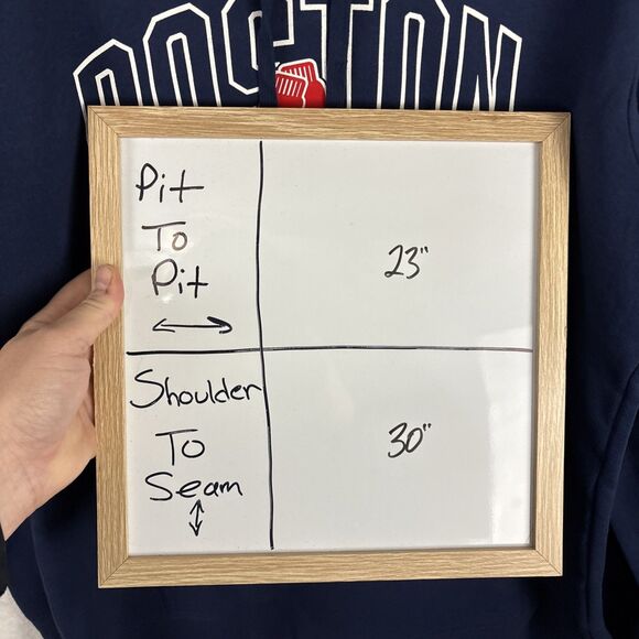 Majestic Boston Red Sox Pullover Hoodie Navy Blue MLB  Size XL NWT - Picture 5 of 5